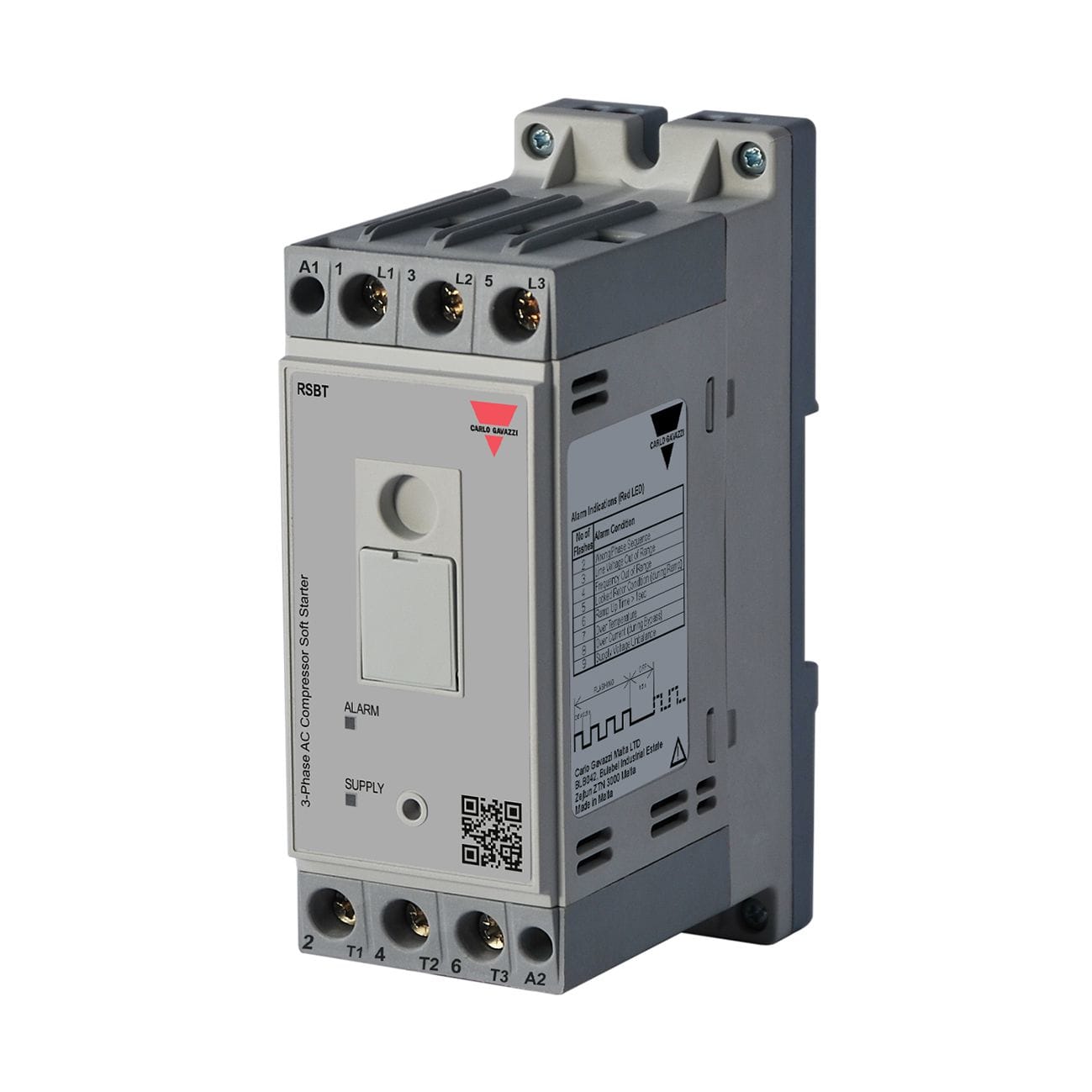 Carlo Gavazzi - Démarreur progressif pour compresseur 3PH 220-400V 32A Commande 24VCA/CC HP