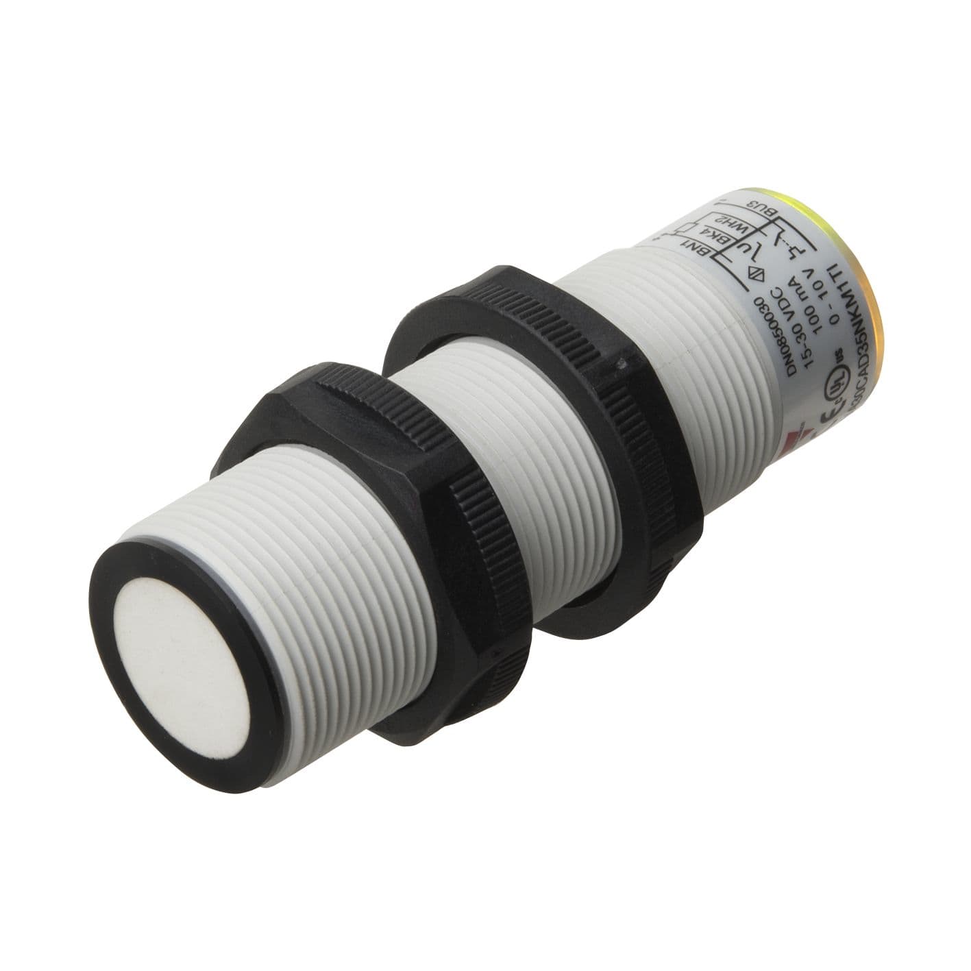 Carlo Gavazzi - Détecteur ultrasons M30 sorties NPN + 4-20mA-Dist 250-3500mm-15 à 30vcc-Conn M12