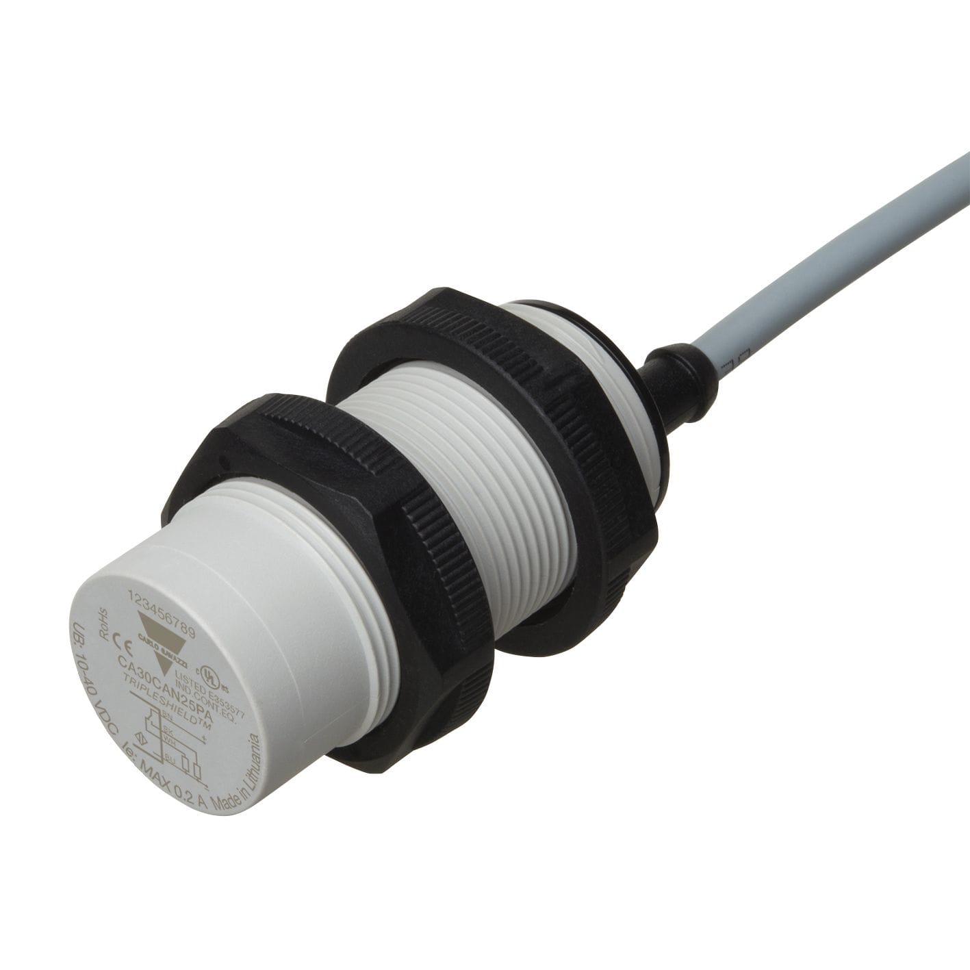 Carlo Gavazzi - Détecteur capacitif plastique M30 PNP NO+NF,cable