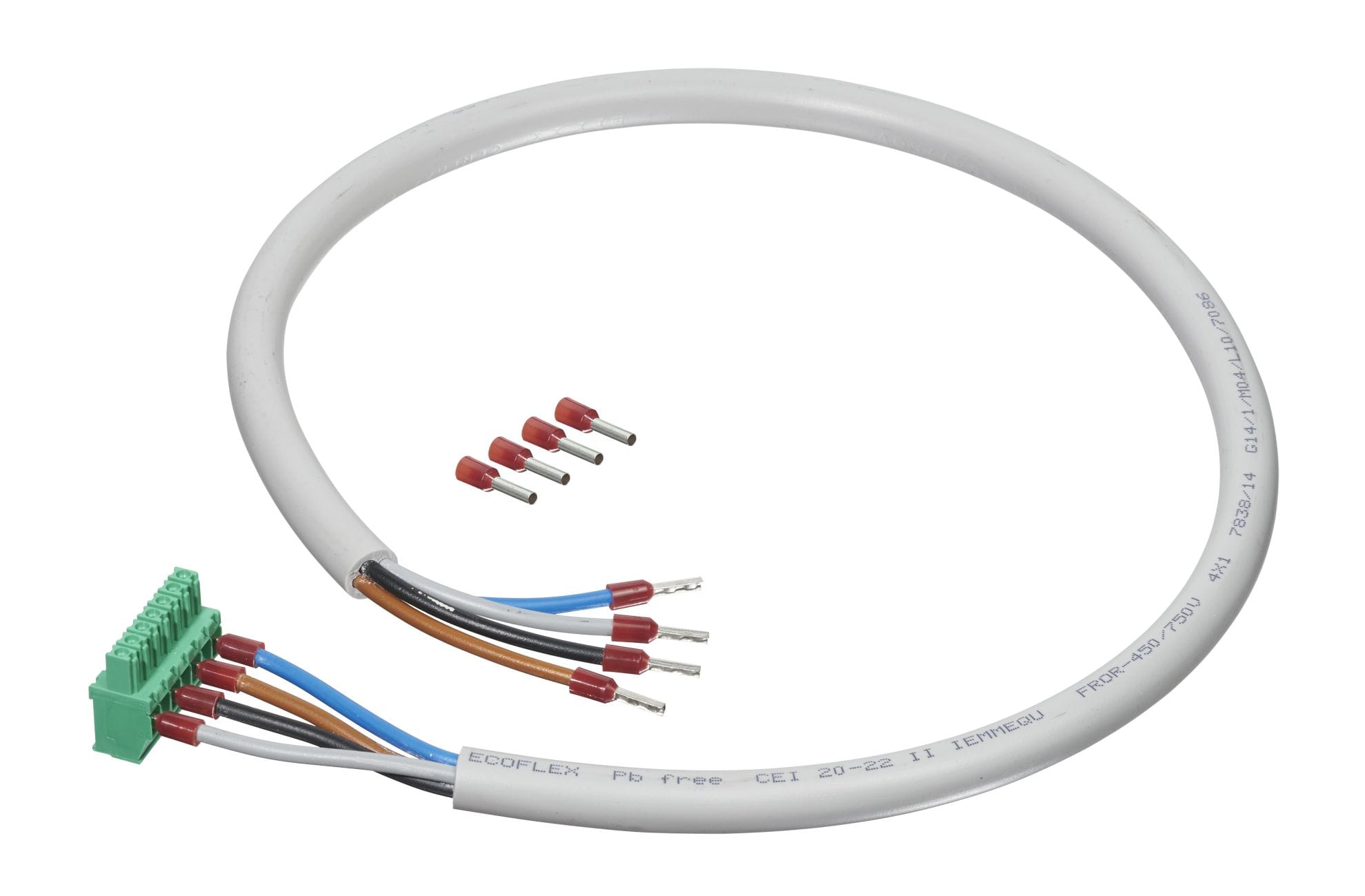 Carlo Gavazzi - Cable 1 connecteur raccordement tension EM270, EM271, EM280 (version nue), 60cm