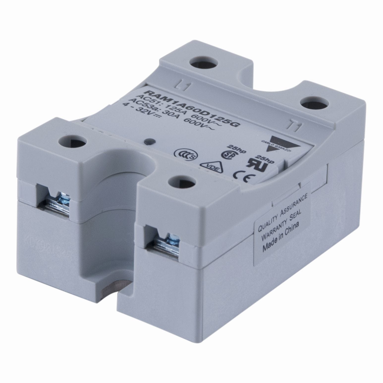 Carlo Gavazzi - Relais statique 1ph com. zero 600V 125Acc IP