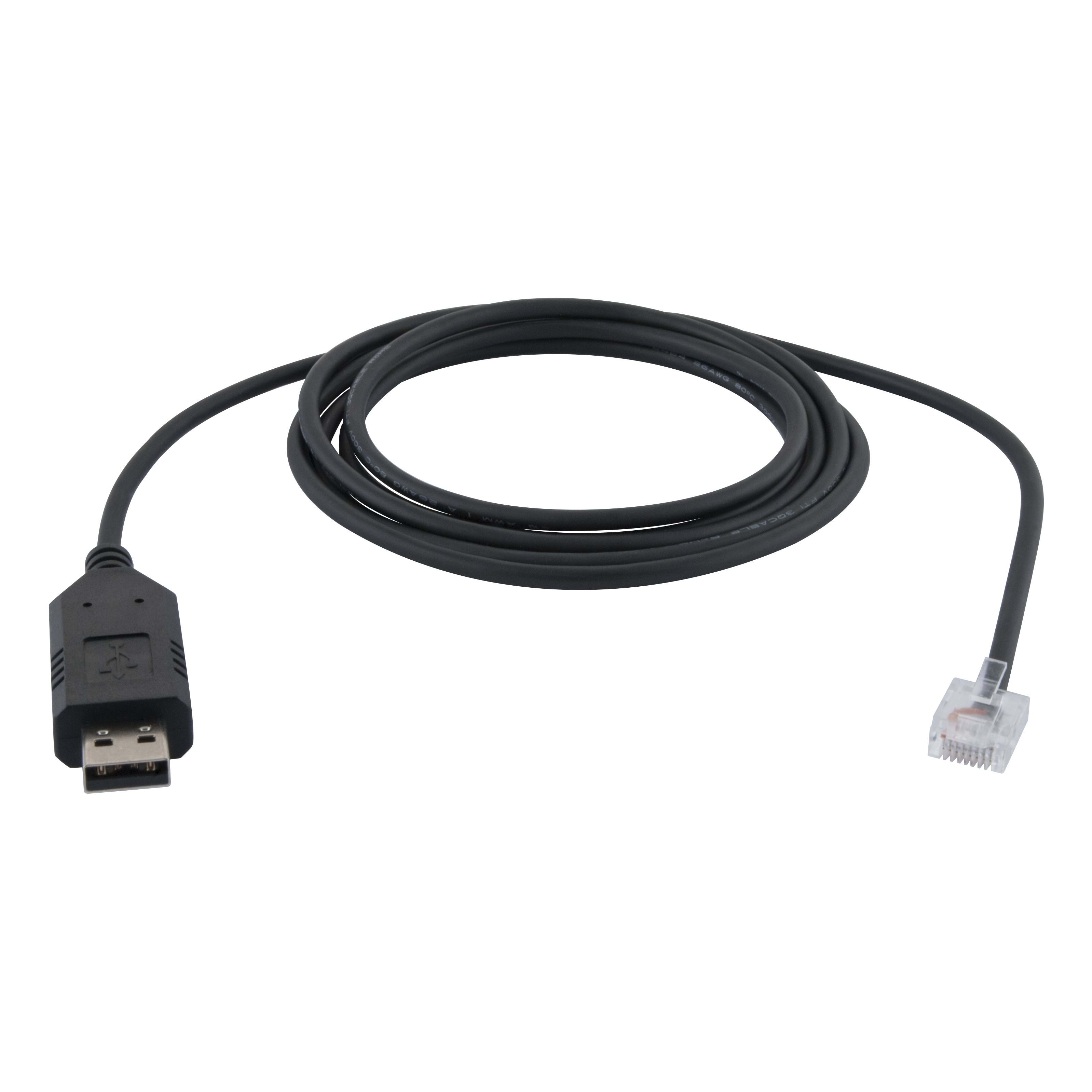 Carlo Gavazzi - Câble de programmation (RJ45 vers USB) pour variateurs de fréquence RVLF