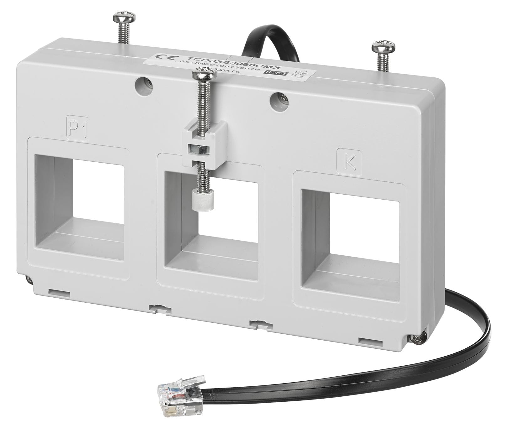 Carlo Gavazzi - Transformateur de courant traversant 3Ph 630A - Câble 150cm -Pour compteur EM270