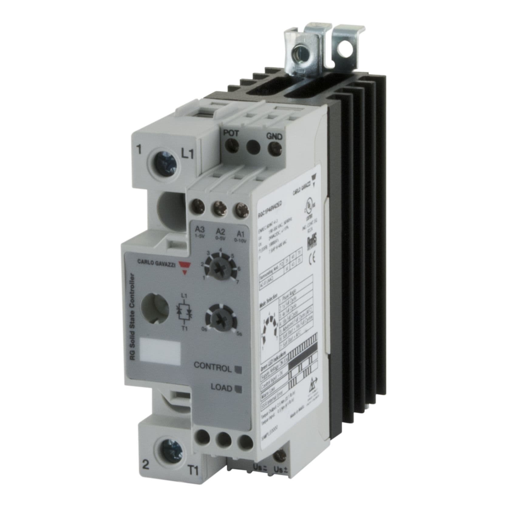 Carlo Gavazzi - Contacteur statique 1ph in V - ps 230V 43A 800Vp-e