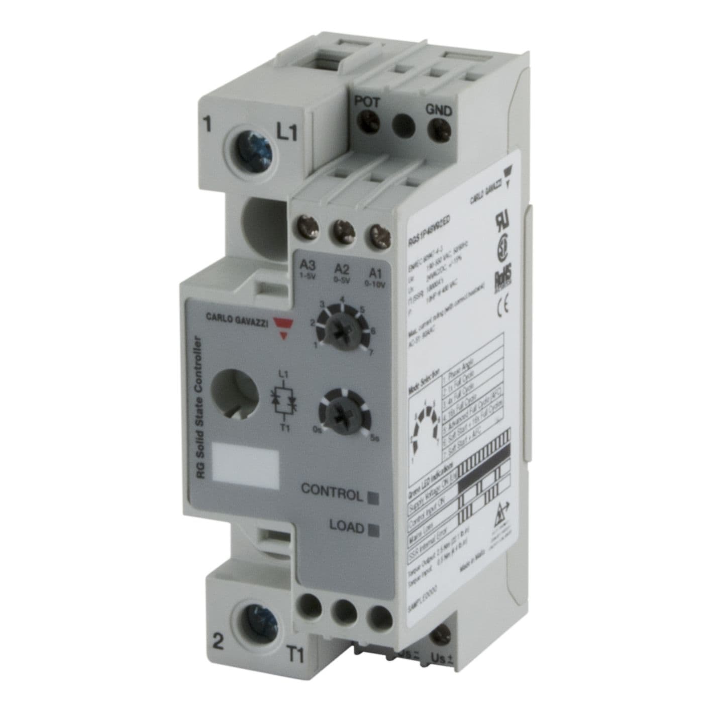 Carlo Gavazzi - Relais statique 1ph in V - ps 230V 90A 800Vp-e