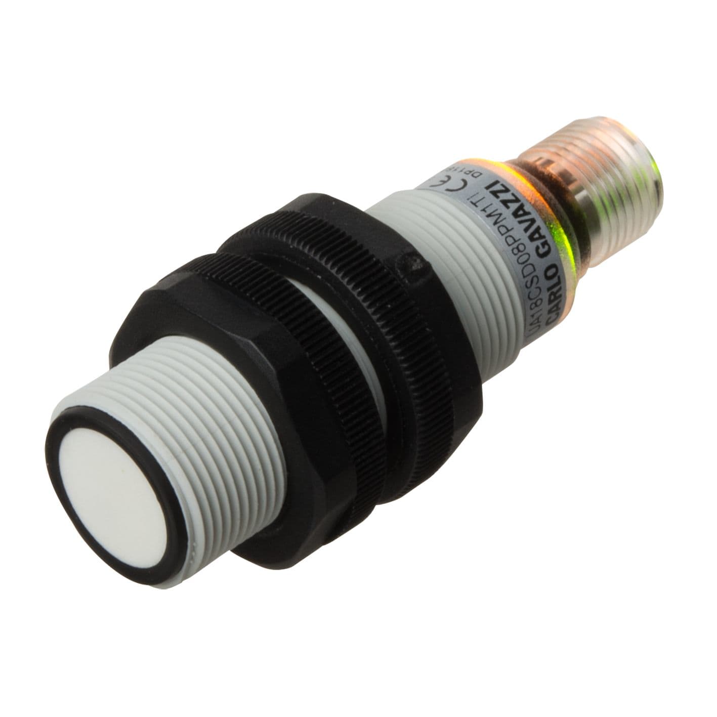 Carlo Gavazzi - Détecteur ultrasons M18 sortie PNP NO ou NF -Dist 80-800mm-10 à 30vcc-Conn M12