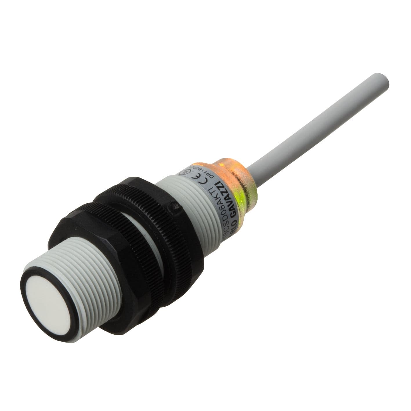 Carlo Gavazzi - Détecteur ultrasons M18 sortie PNP NO ou NF -Dist 80-800mm-10 à 30vcc-Câble 2m