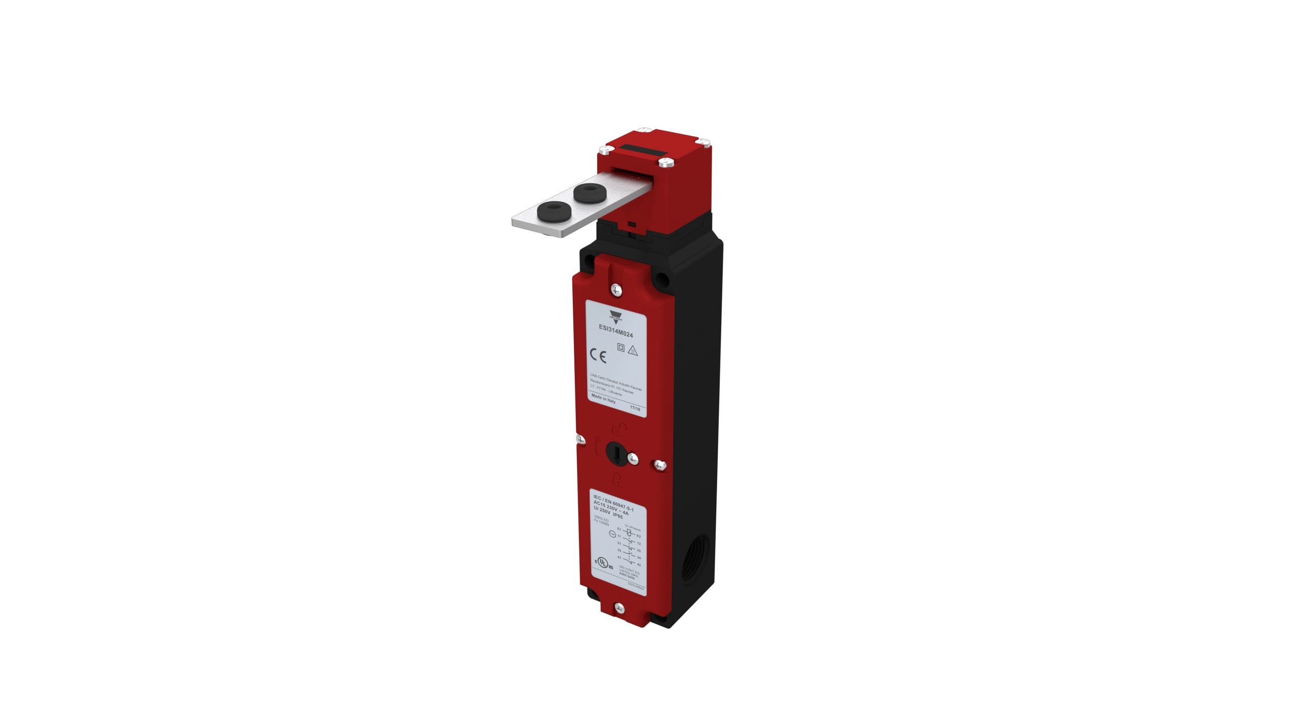 Carlo Gavazzi - Inter-verrou électromagnétique de sécurité 1NO+2NF+1NF tête frontale 24Vca/cc E