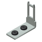 Carlo Gavazzi - Actionneur à clé de sécurité coudé , 20mm pour fin de course sécurité