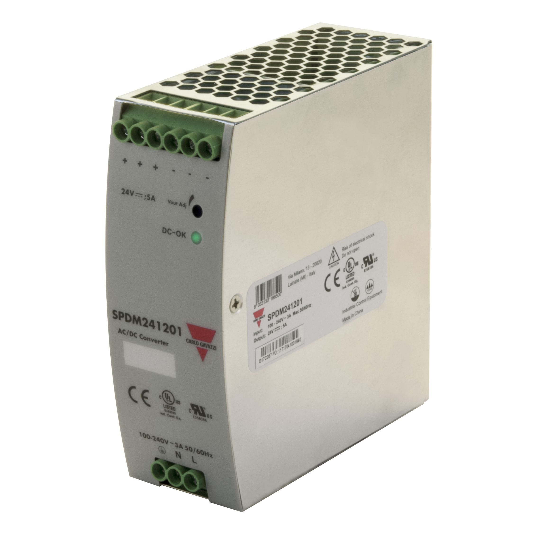 Carlo Gavazzi - Alimentation a decoupage 120W 24Vcc standard rail DIN