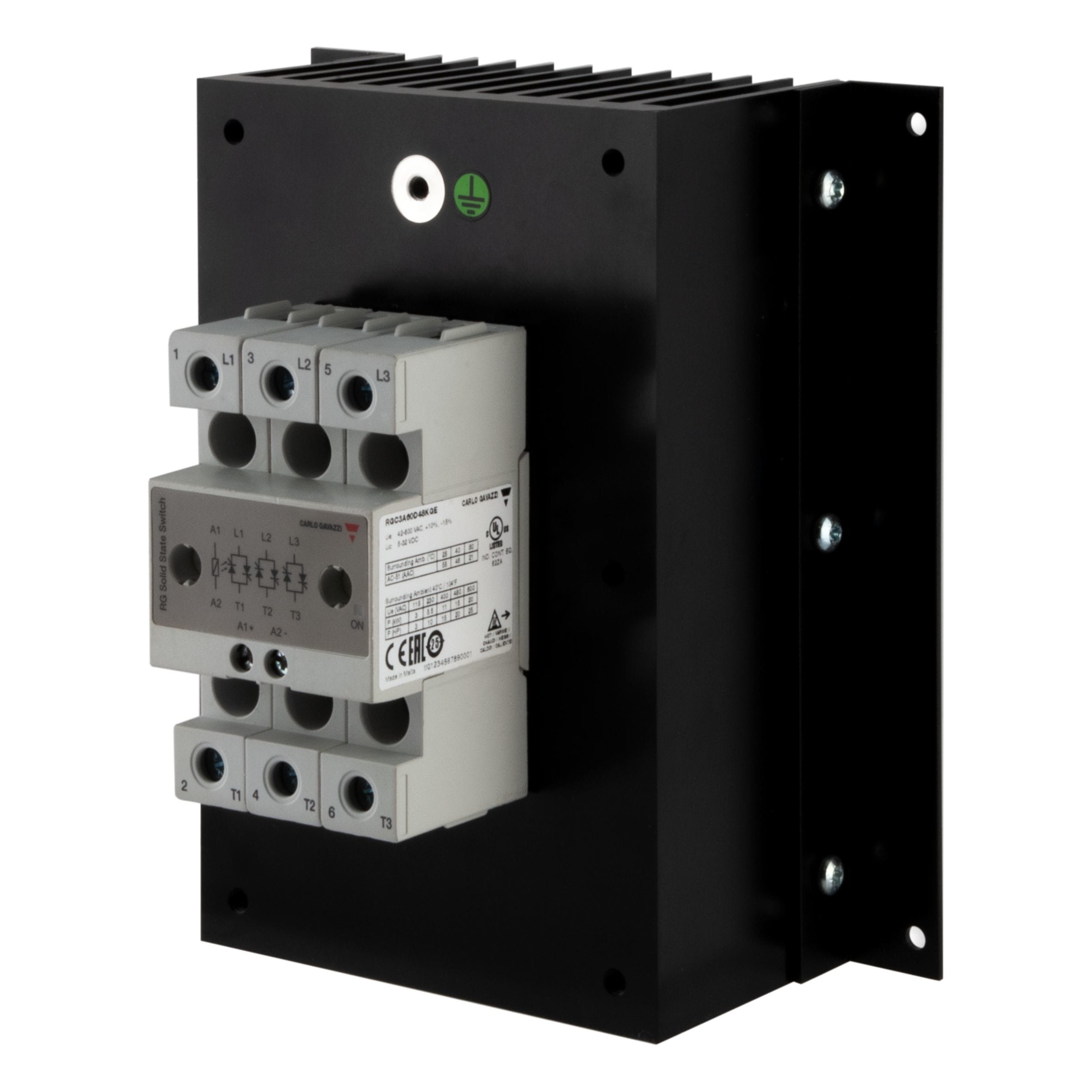 Carlo Gavazzi - Contacteur statique 3ph 600V cmd CA zero de tension 3x48A