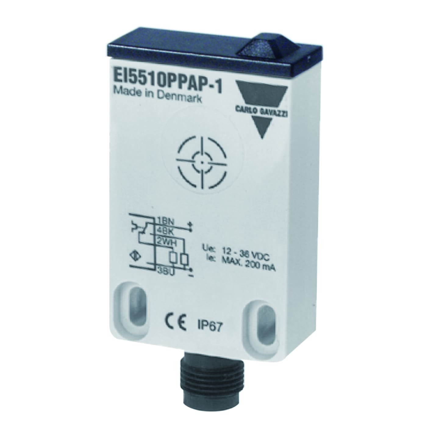 Carlo Gavazzi - Détecteur inductif flatpack NPN NO+NF,connecteur
