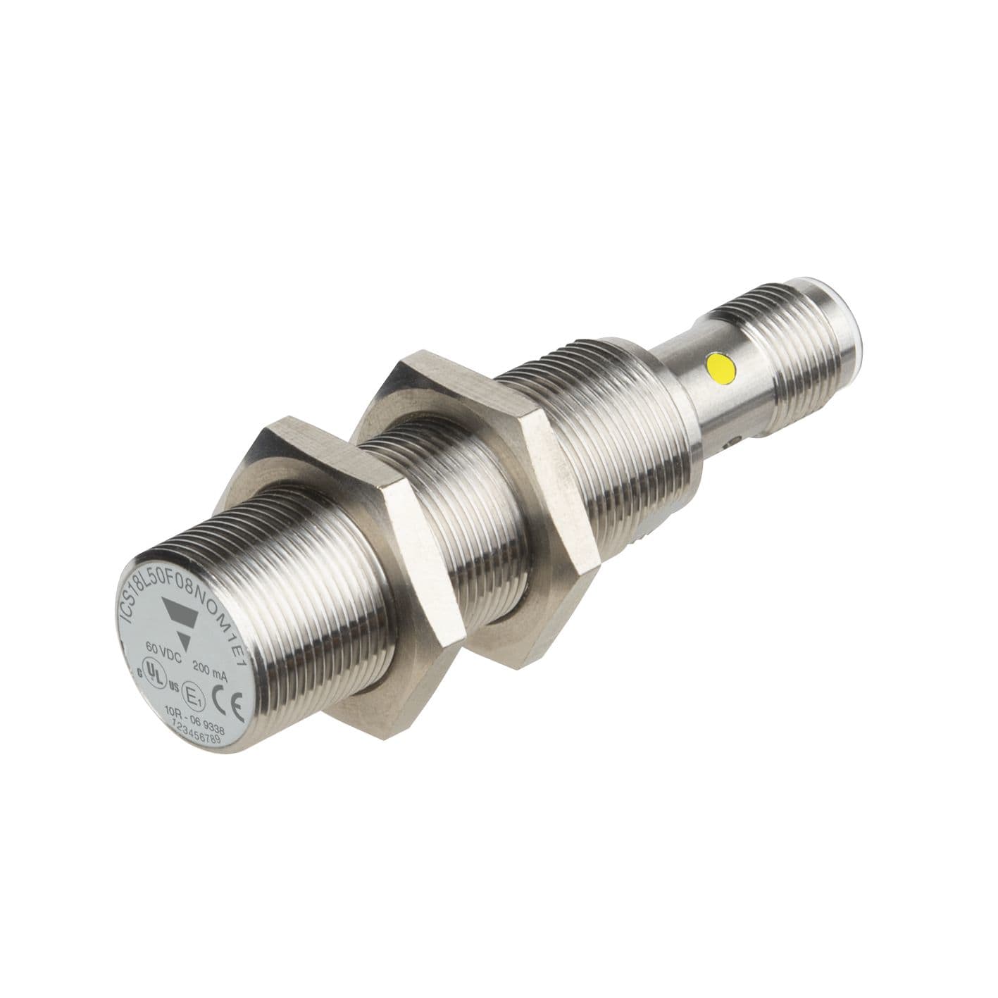 Carlo Gavazzi - Détecteur inductif M18 court 8mm noyable NPN NO, 8-60Vcc  M12 Homologué E1