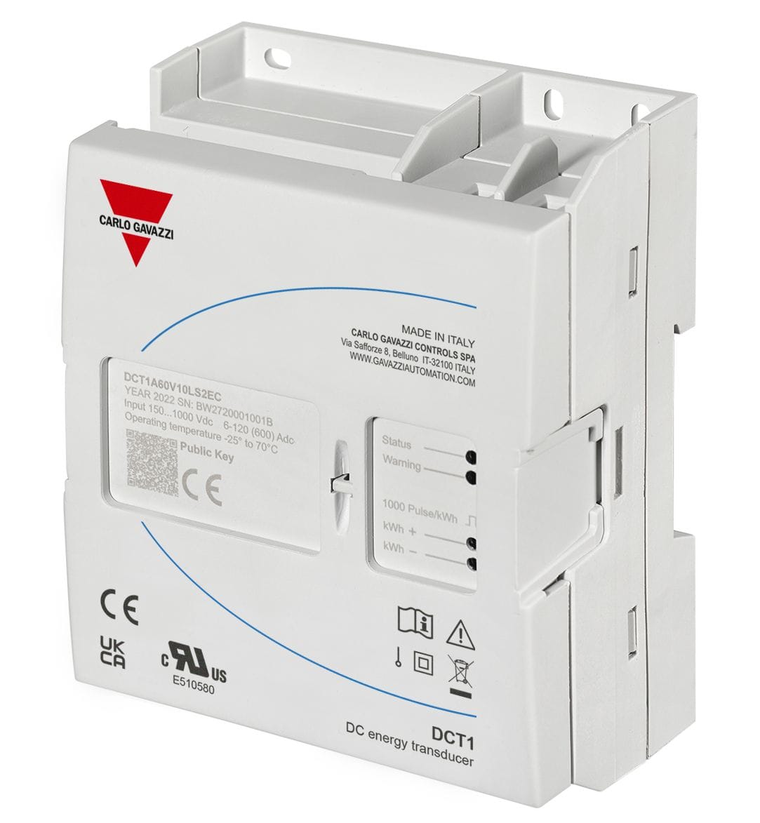 Carlo Gavazzi - Transducteur d'énergie Vcc - Courant max 600A - 1000V - 12?24Vcc -Modbus RTU S1