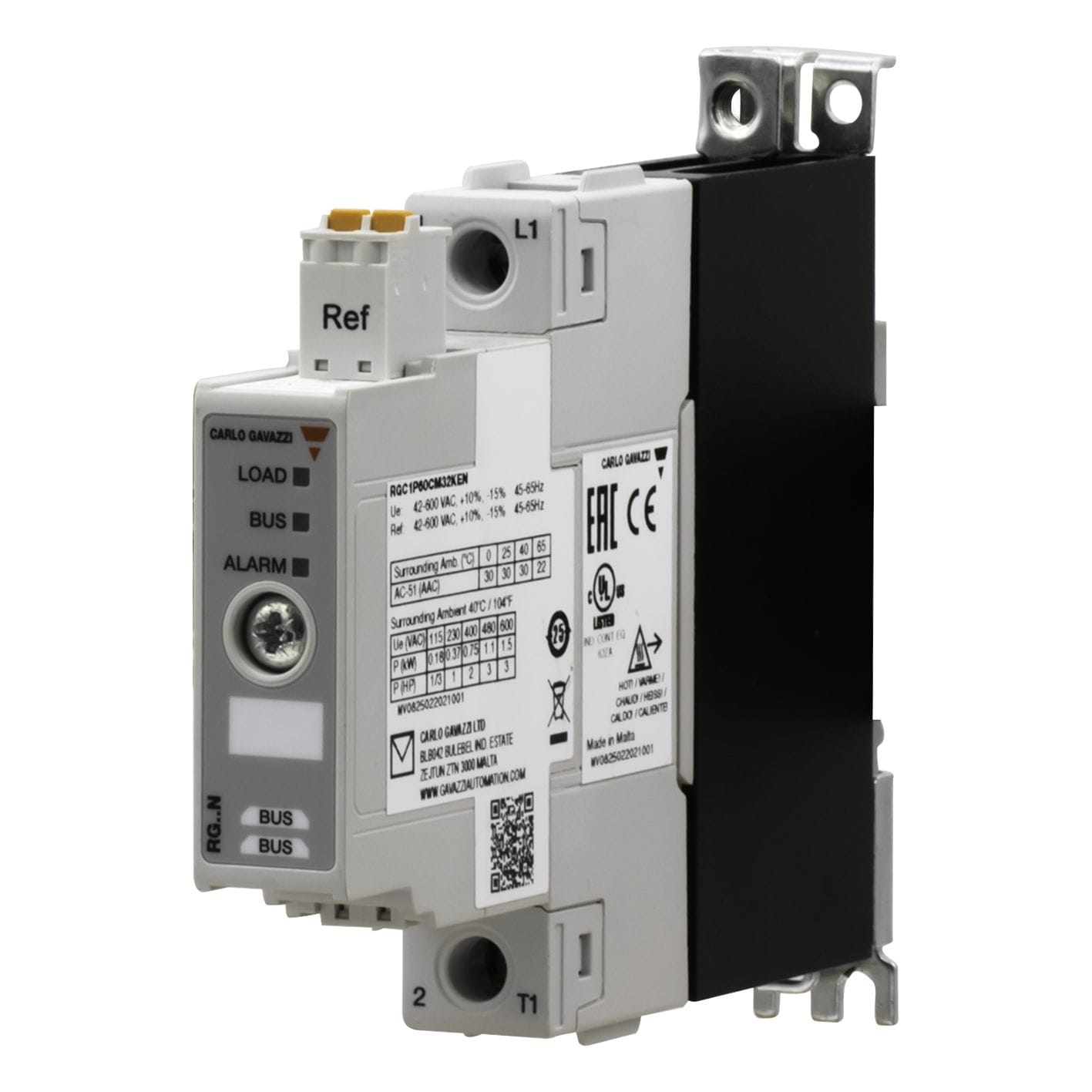 Carlo Gavazzi - Relais statique 1 phase 600Vca commutation proportionnel 30A intégration NRG
