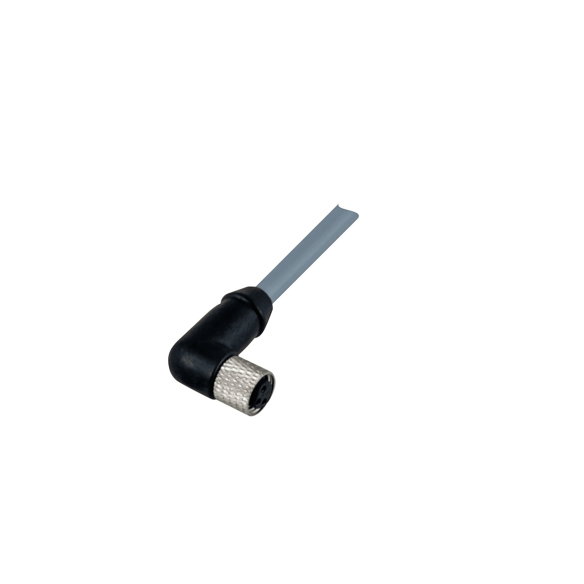 Carlo Gavazzi - Cordon fiche M8 coudée, femelle, 3 fils, câble PVC 5m, IP67, -25 - +80°C