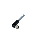 Carlo Gavazzi - Cordon fiche M8 coudée, femelle, 4 fils, câble PVC 2m, IP67, -25 - +80°C