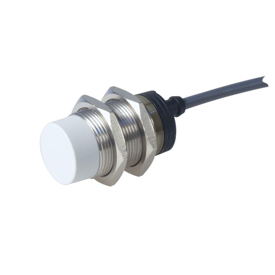 Carlo Gavazzi - Détecteur inductif metal M30 SCR NF, câble 2m, Sn 15mm, 20-250Vca, corps court