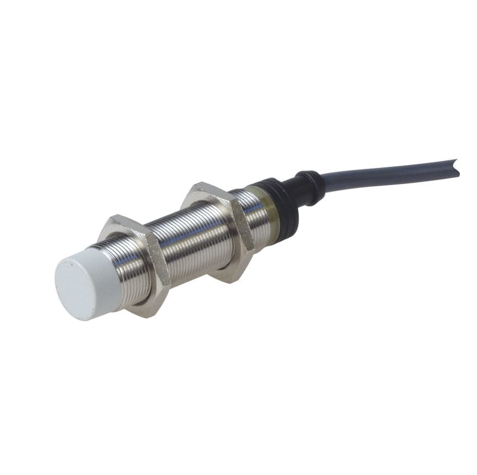 Carlo Gavazzi - Détecteur inductif metal M18 SCR NF,câble 2m, Sn 8mm, 20-250Vca, corps long
