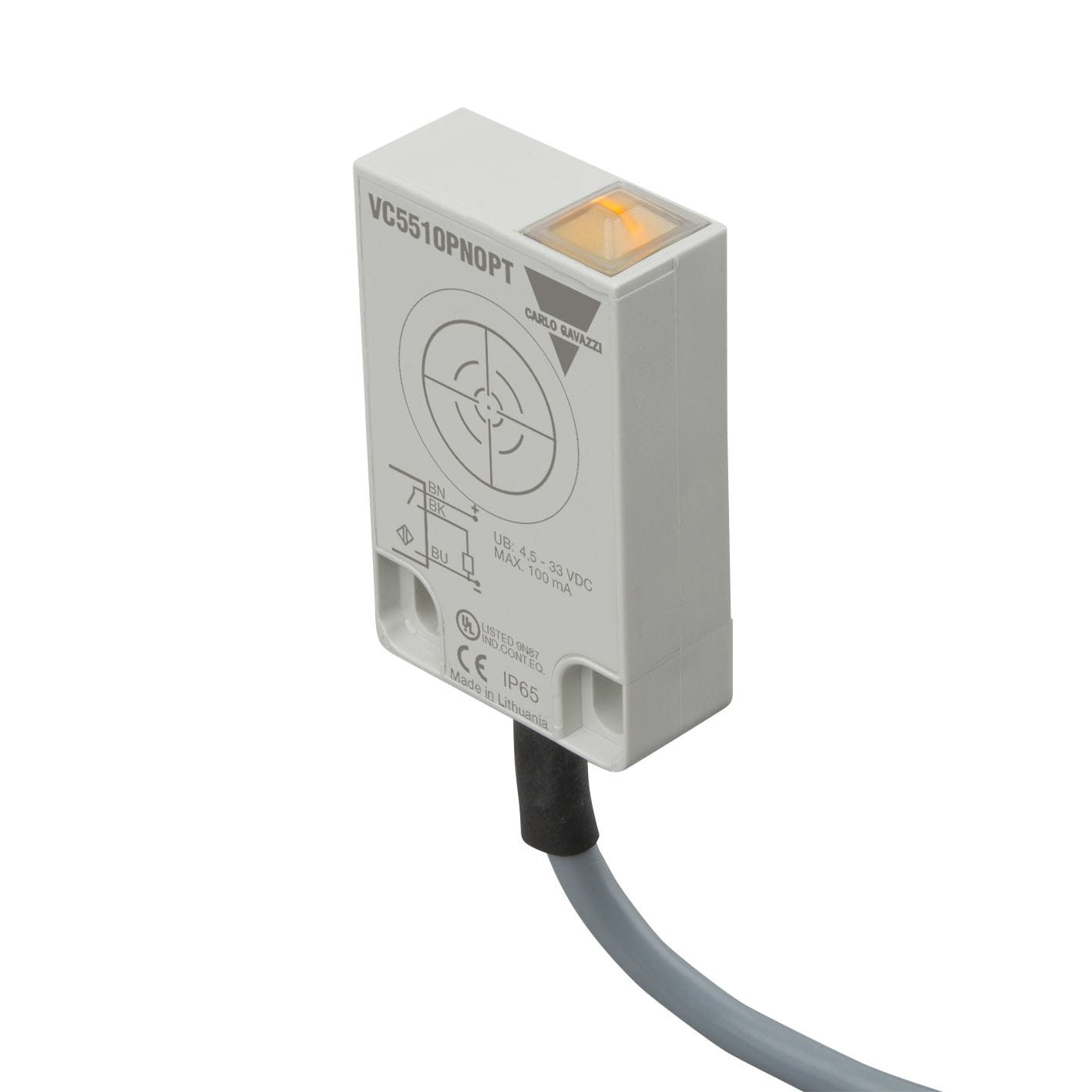 Carlo Gavazzi - Détecteur capacitif plastique flat pack PNP NO tempo