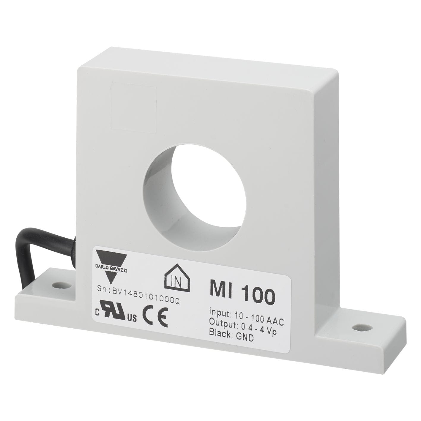 Carlo Gavazzi - Transformateur de courant 1 phase ca 100A/0,4-4Vp