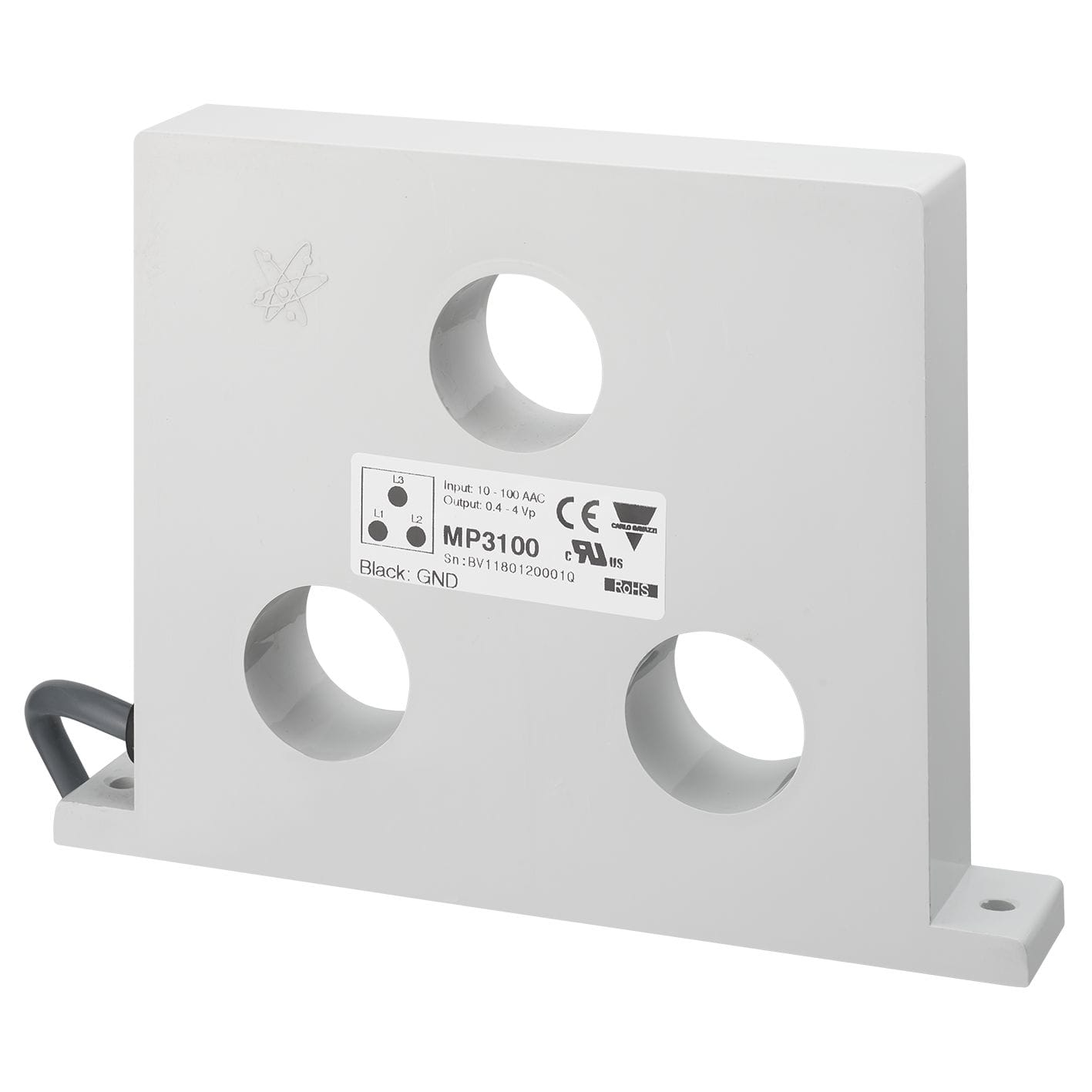 Carlo Gavazzi - Transformateur de courant 3 phases ca 500A/0,4-4Vp