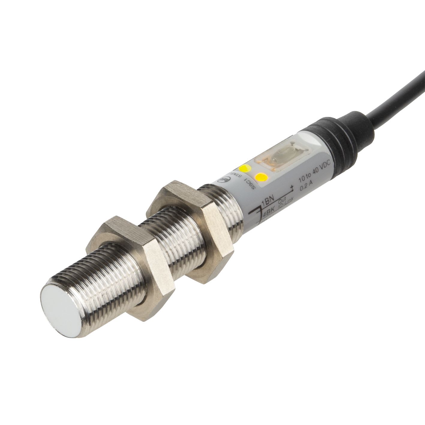 Carlo Gavazzi - Détecteur capacitif noyable 4mm, 10-40Vcc, NPN/PNP, NO/NC,câble, acier, IOLINK