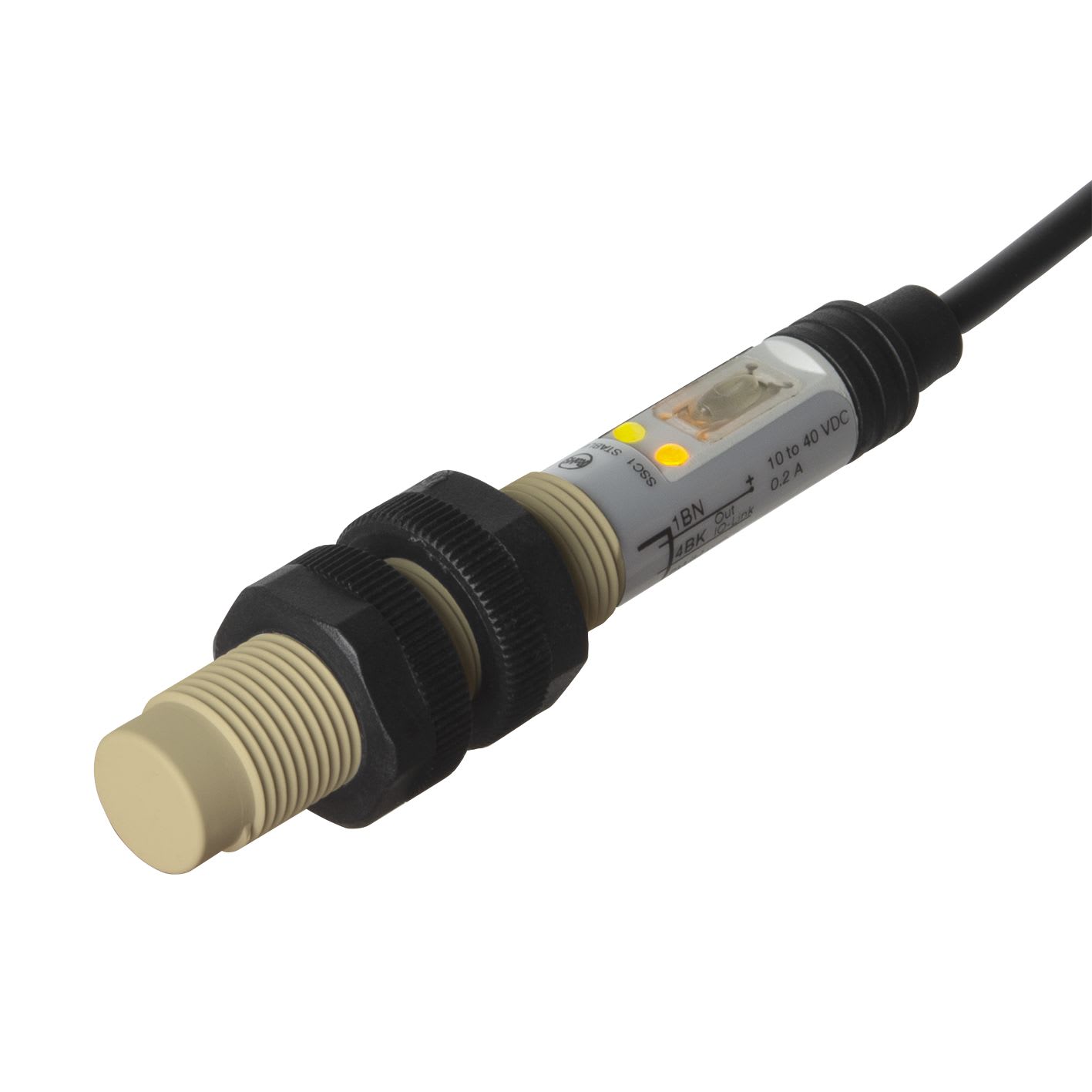 Carlo Gavazzi - Détecteur capacitif non noyable 8mm, 10-40Vcc, NPN/PNP, NO/NC, câble PEEK IOLINK