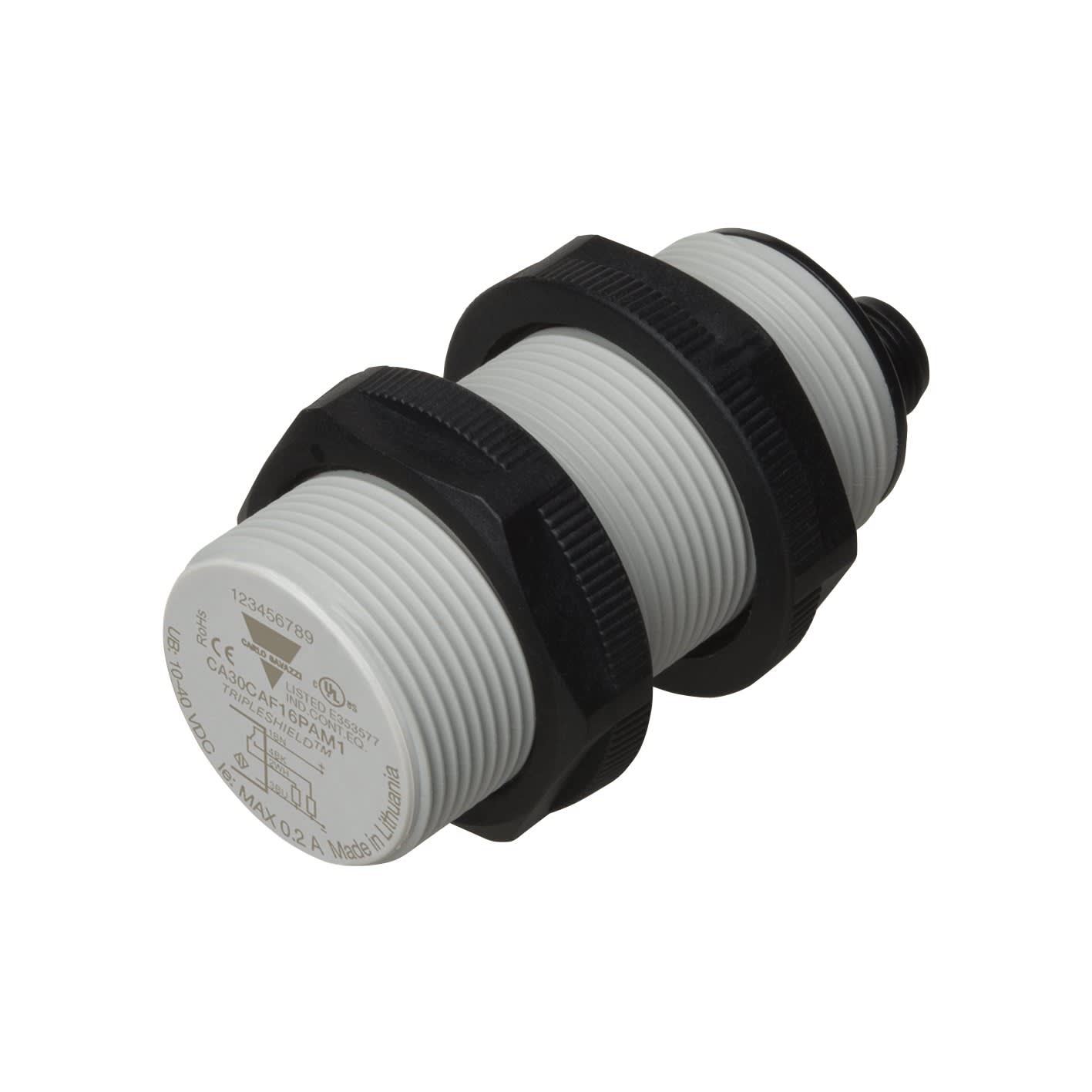 Carlo Gavazzi - Détecteur capacitif plastique M30 PNP NO+NF,connecteur