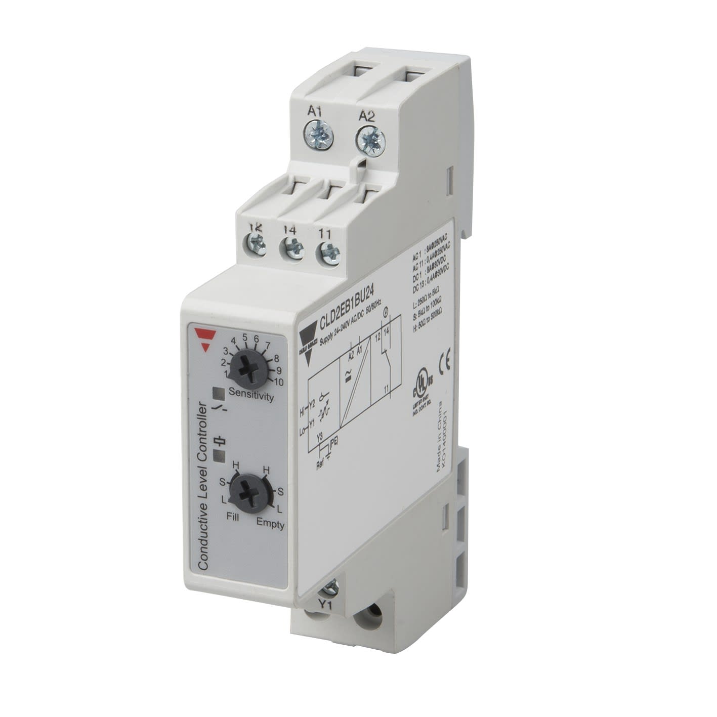 Carlo Gavazzi - Relais de nive vidange, remplissage - Sensibilité: 250?.500K?-24-240Vca/cc 2+réf