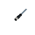 Carlo Gavazzi - Cordon fiche M8 droite, femelle, 3 fils, câble PVC 5m, IP67, -25 - +80°C