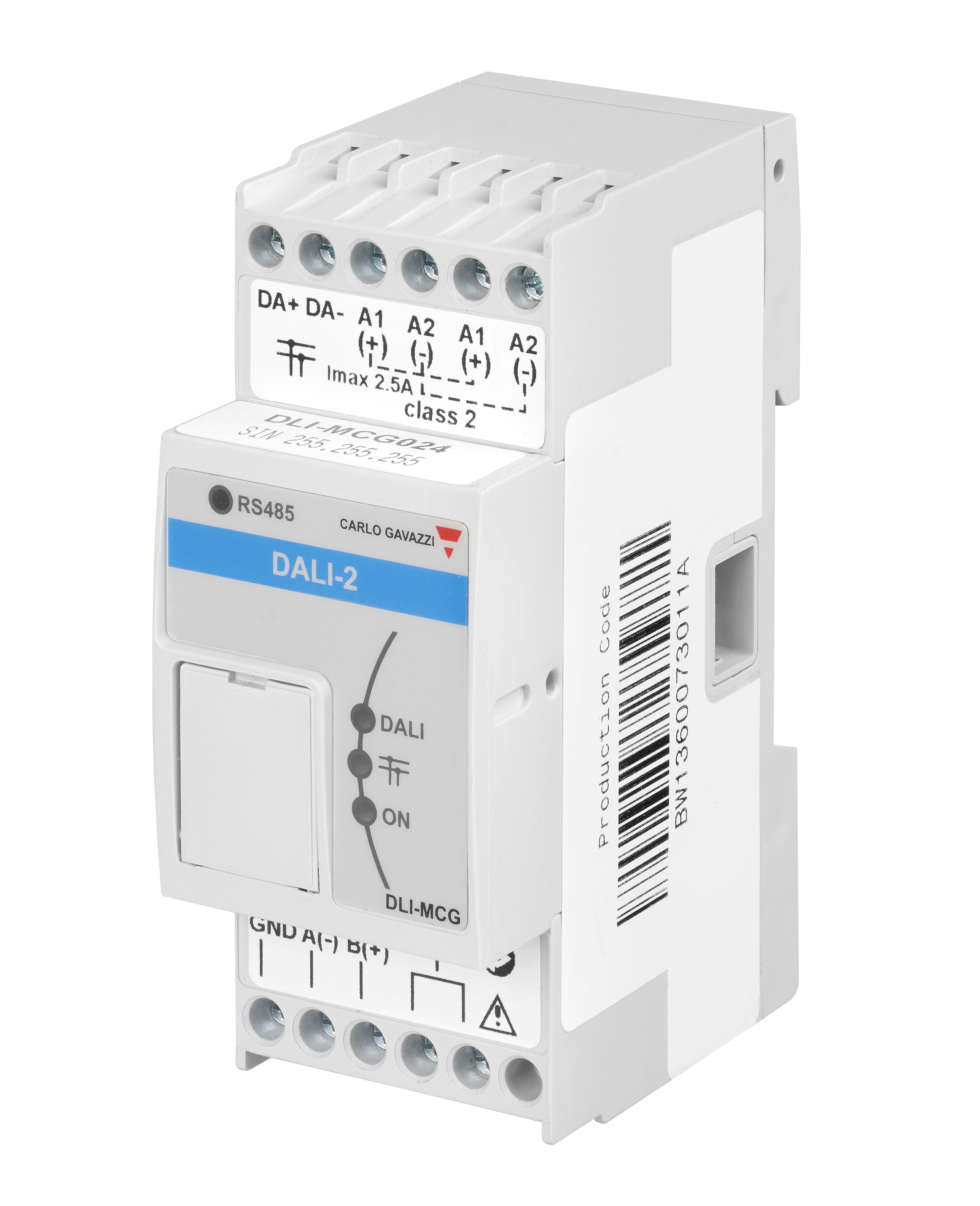 Carlo Gavazzi - Module Sous-maître DALI-2 pour passerelle UWP4 - Rail Din - Alimentation 24Vcc