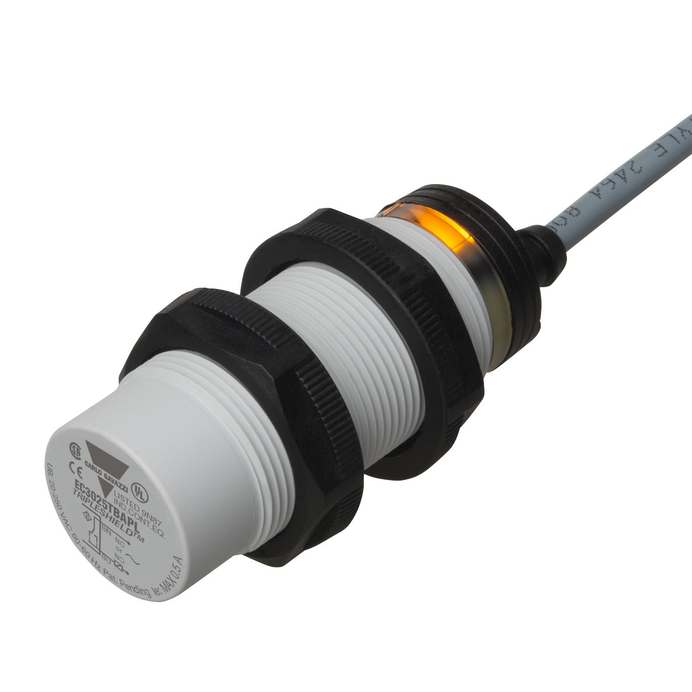 Carlo Gavazzi - Détecteur capacitif plastique M30 SCR NO+NF,cab