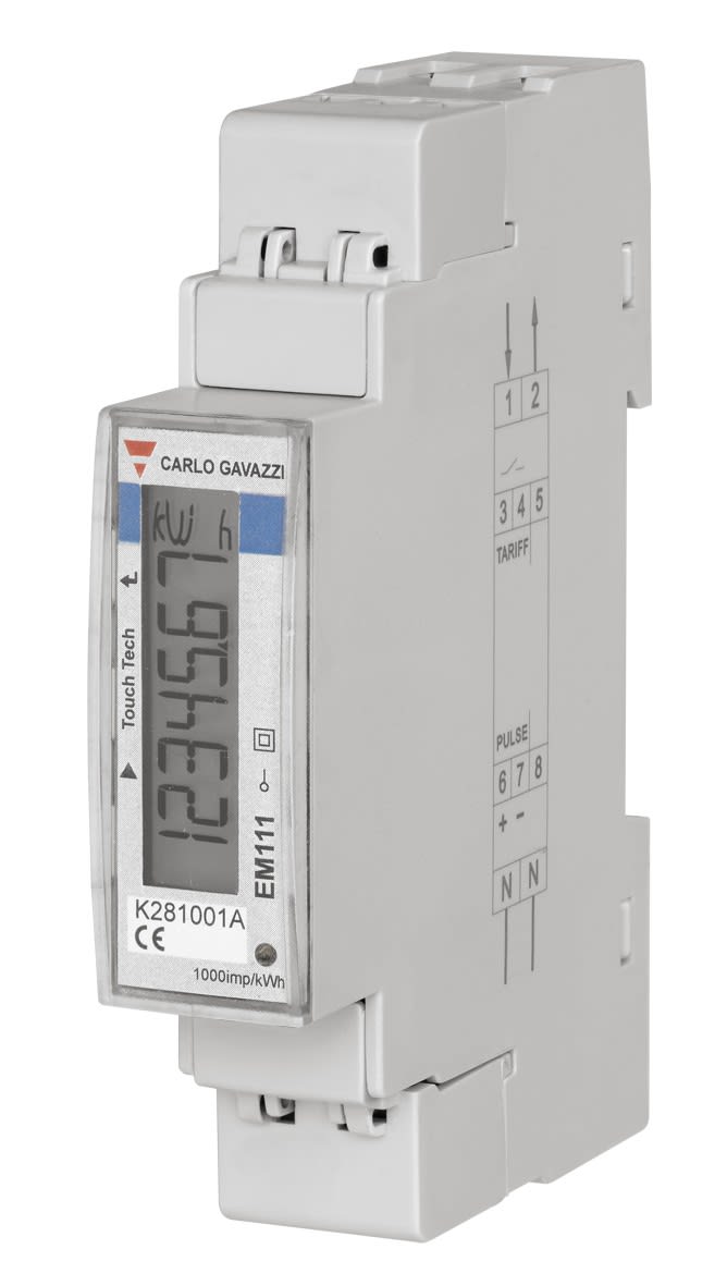 Carlo Gavazzi - Compteur d'énergie digital monophasé 32A direct 230Vac sortie Modbus RTU