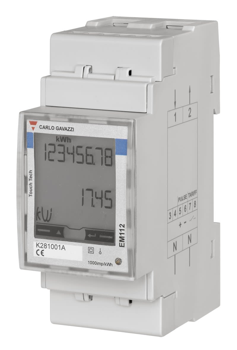 Carlo Gavazzi - Compteur d'énergie digital monophasé 100A direct 230Vac sortie Modbus RTU