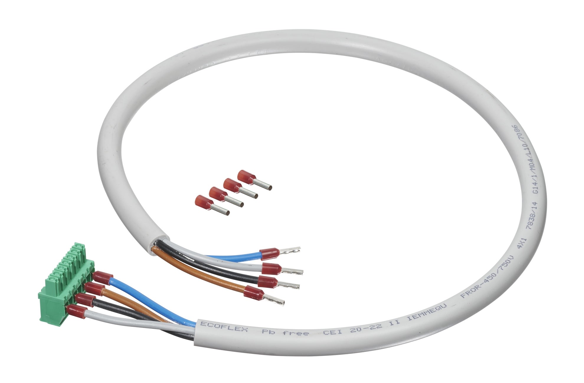 Carlo Gavazzi - Cable 1 connecteur raccordement tension EM270, EM271, EM280 (version nue), 60cm