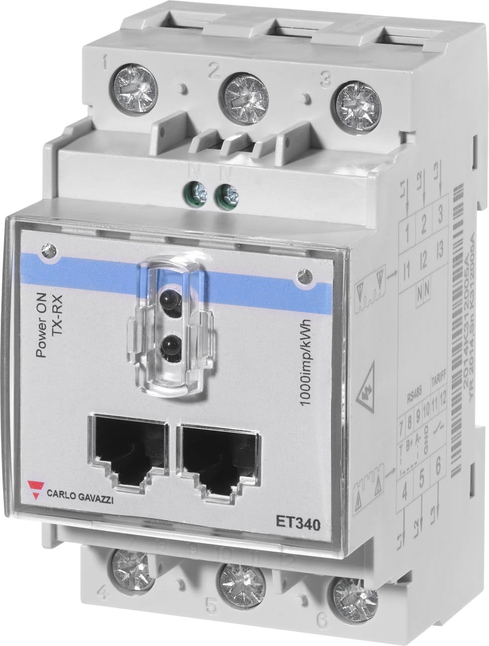 Carlo Gavazzi - Transducteur triphasé 65A direct 400Vca sortie Modbus RTU