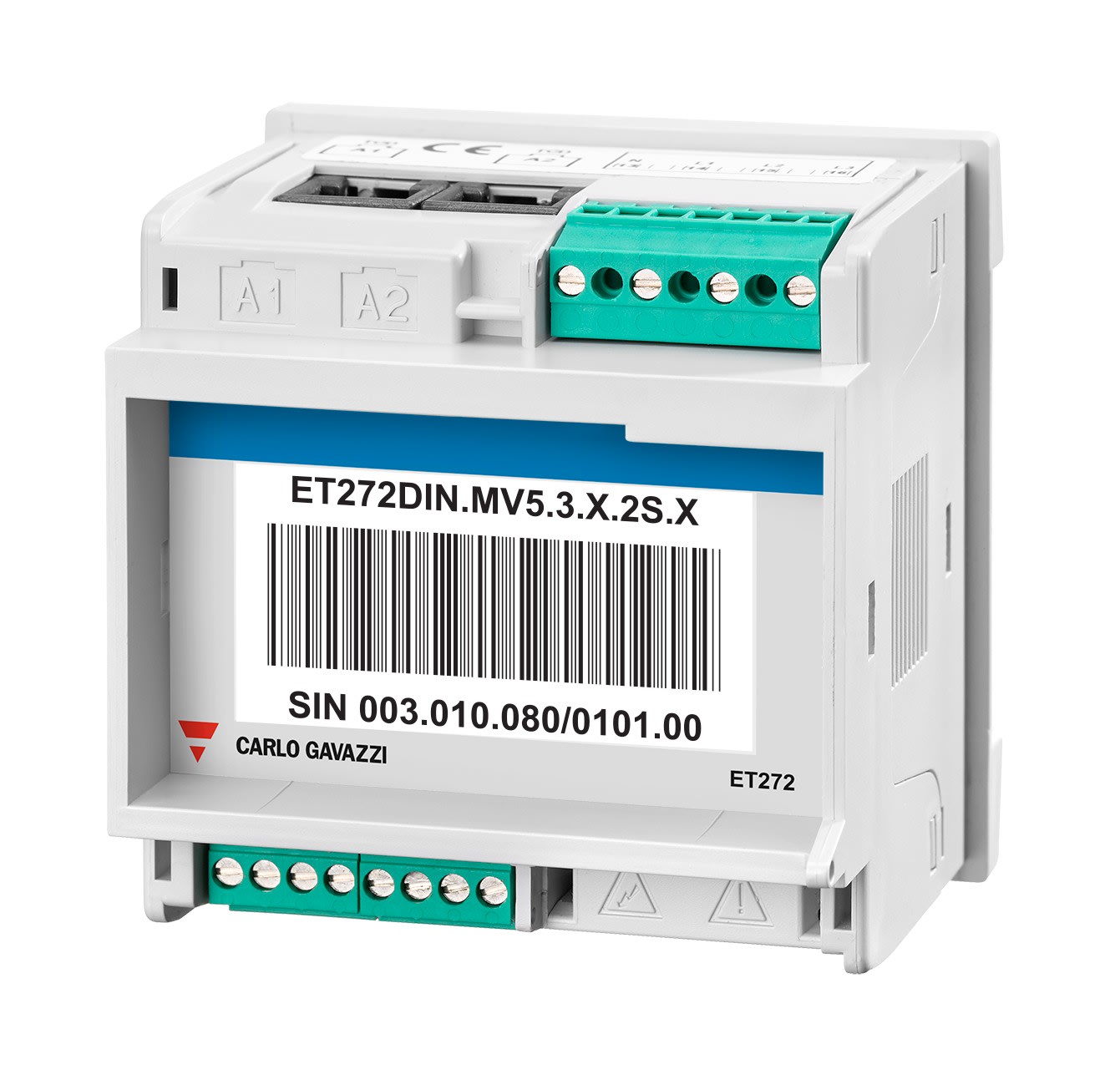 Carlo Gavazzi - Compteur d'énergie multicanal 2x3P-6x1P auto-adressable à raccordement rapide