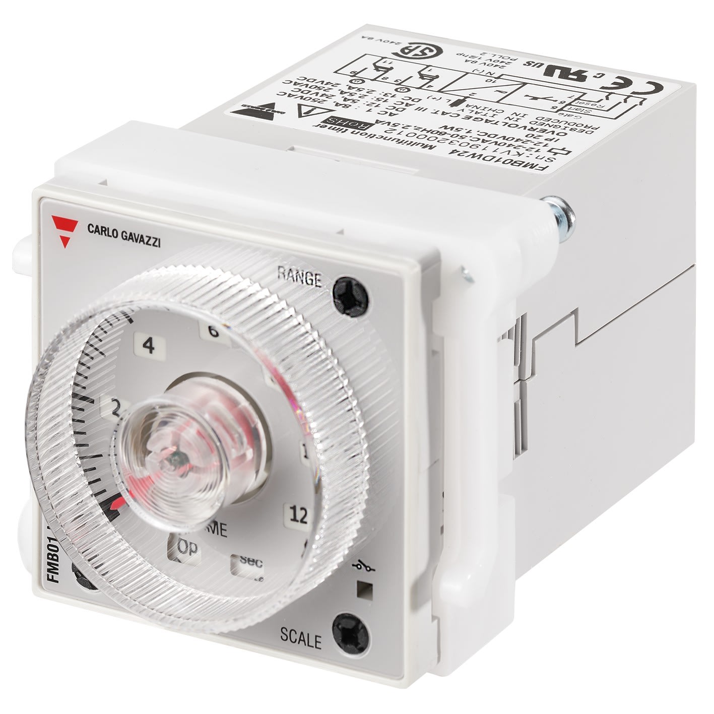 Carlo Gavazzi - Tempo multifonctions - 2RT 5A 12?240Vca/cc -0,05 s..300h 48x48