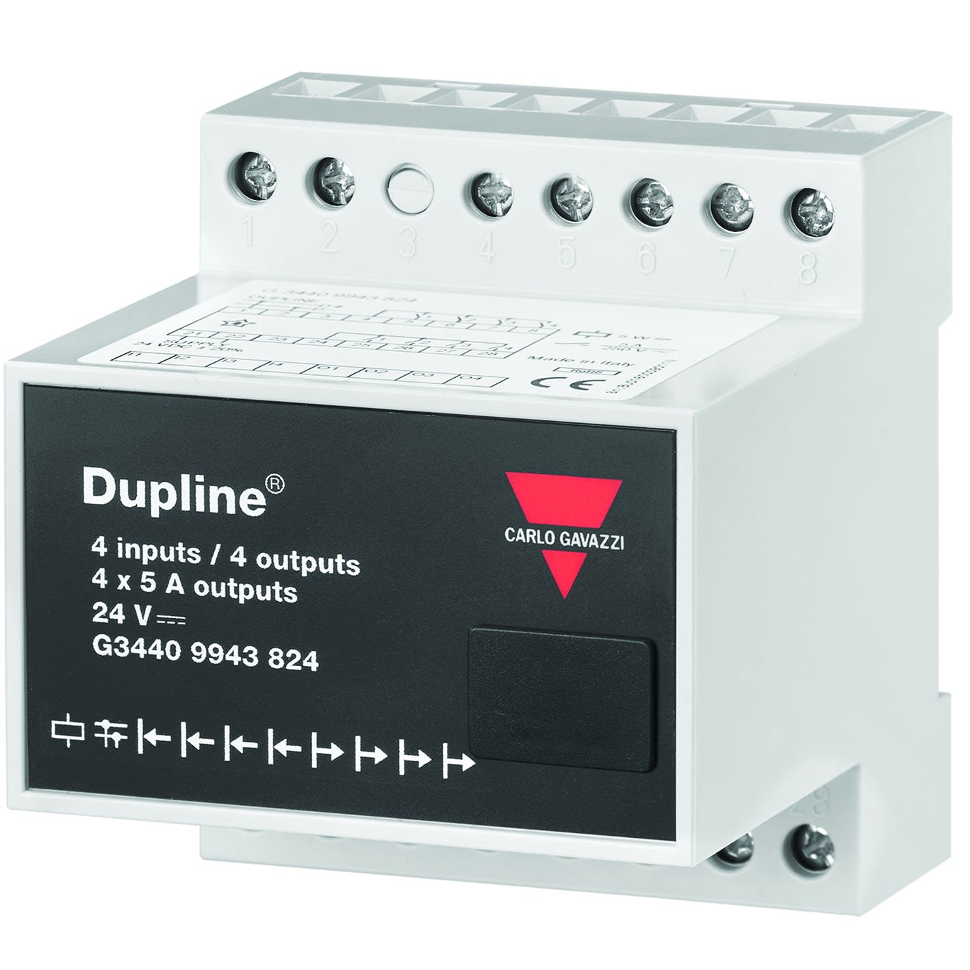 Carlo Gavazzi - Dupline émetteur-récepteur digital 4/e 4/s 24 Vca/Vcc