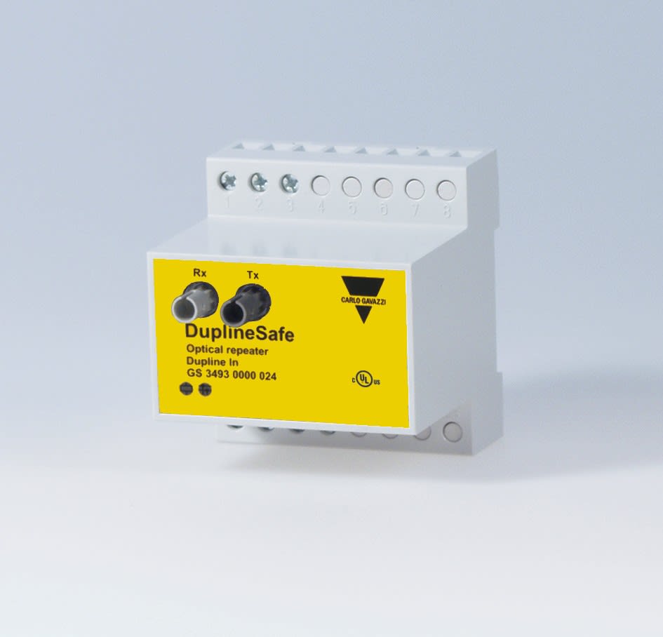 Carlo Gavazzi - Dupline® Safe module répéteur fibre optique secondaire 230Vca