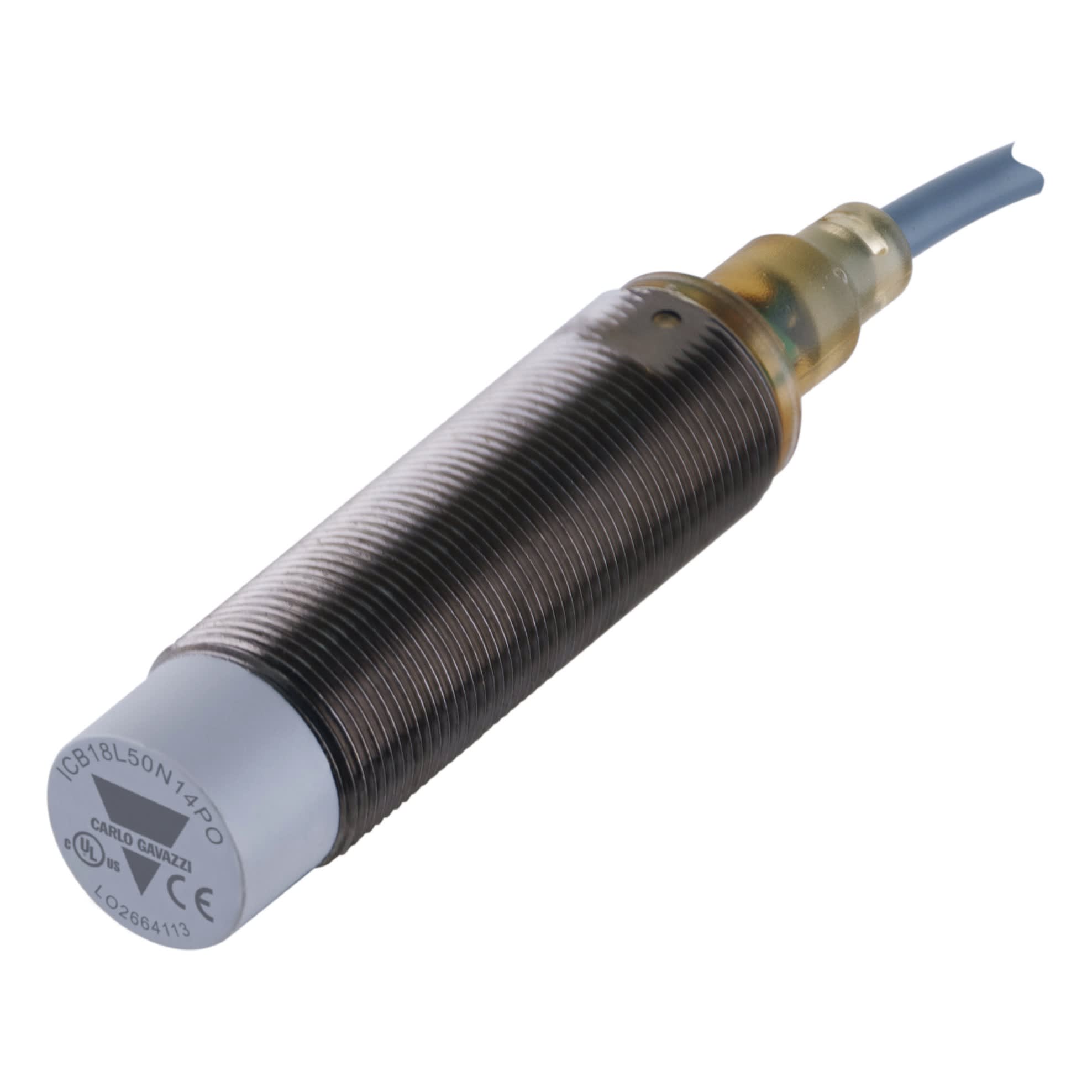 Carlo Gavazzi - Détecteur inductif M18 cable 50mm NPN NO non noyable