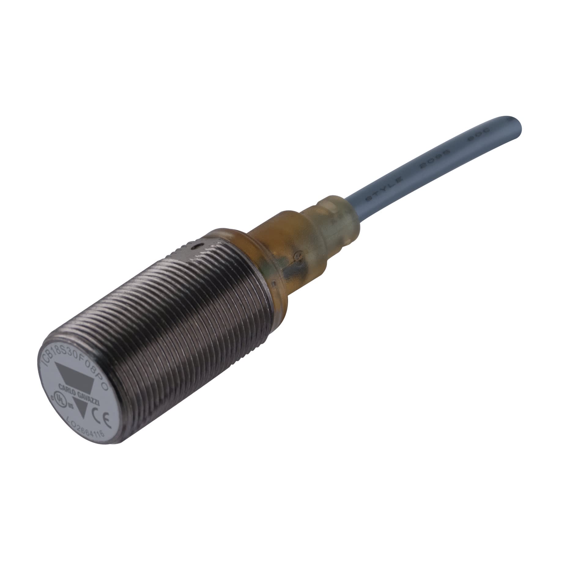 Carlo Gavazzi - Détecteur inductif M18 cable 30mm NPN NF noyable