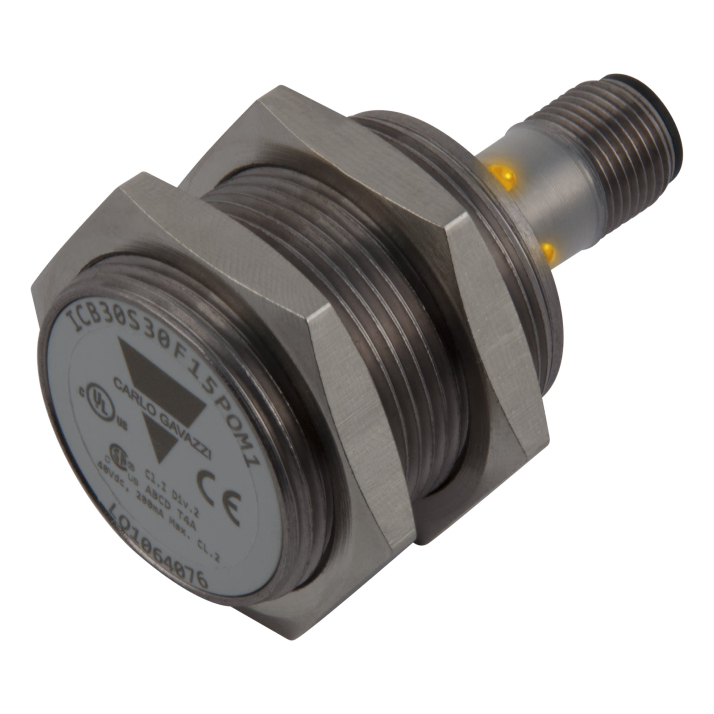 Carlo Gavazzi - Détecteur inductif M30 connecteur 30mm PNP NO noyable