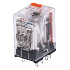 Carlo Gavazzi - Relais miniature 4RT 6A 24VCA bouton test + indicateur mécanique + Led