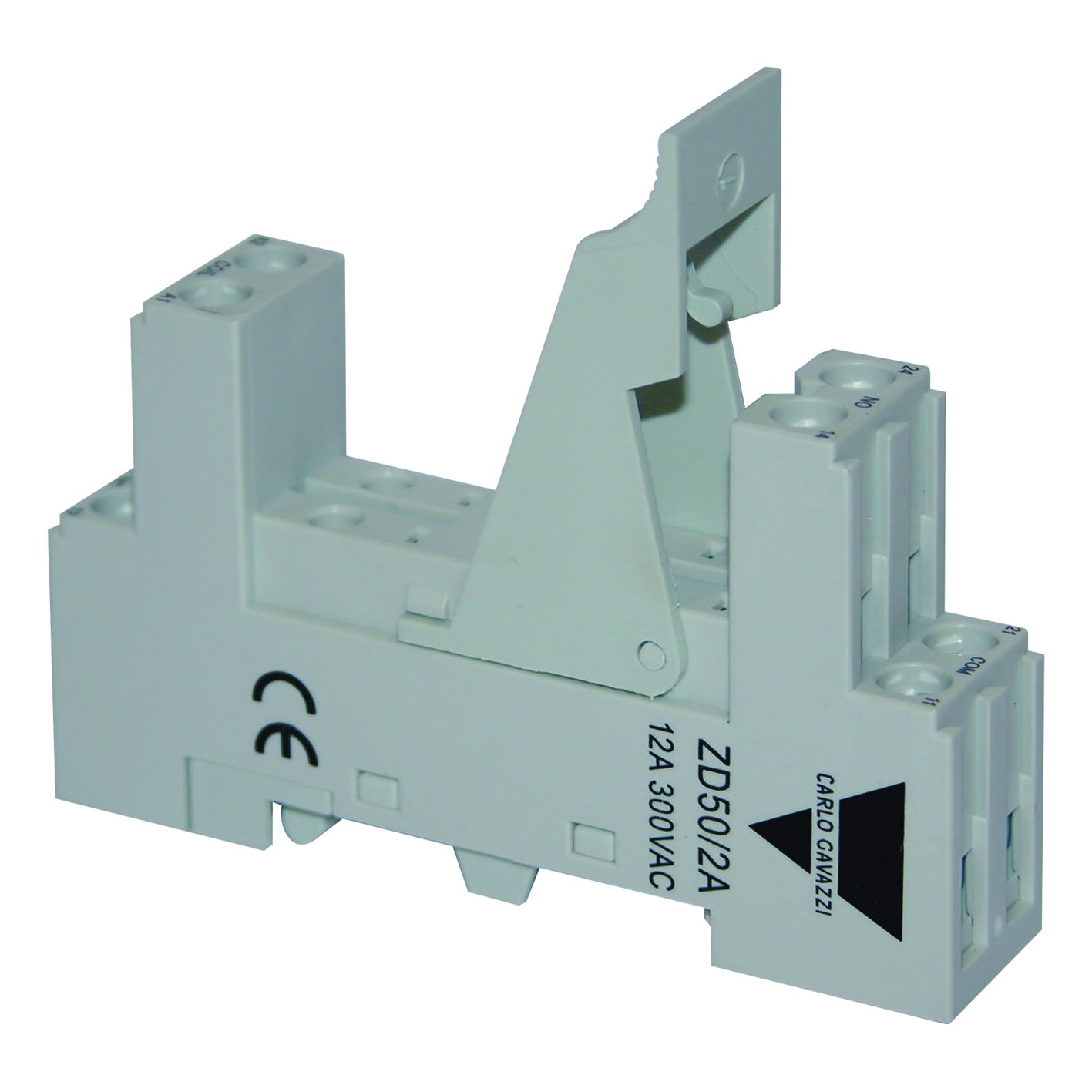 Carlo Gavazzi - Support pour relais électromécanique industriel MZ Slim, 8 pôles, 2 RT 10A