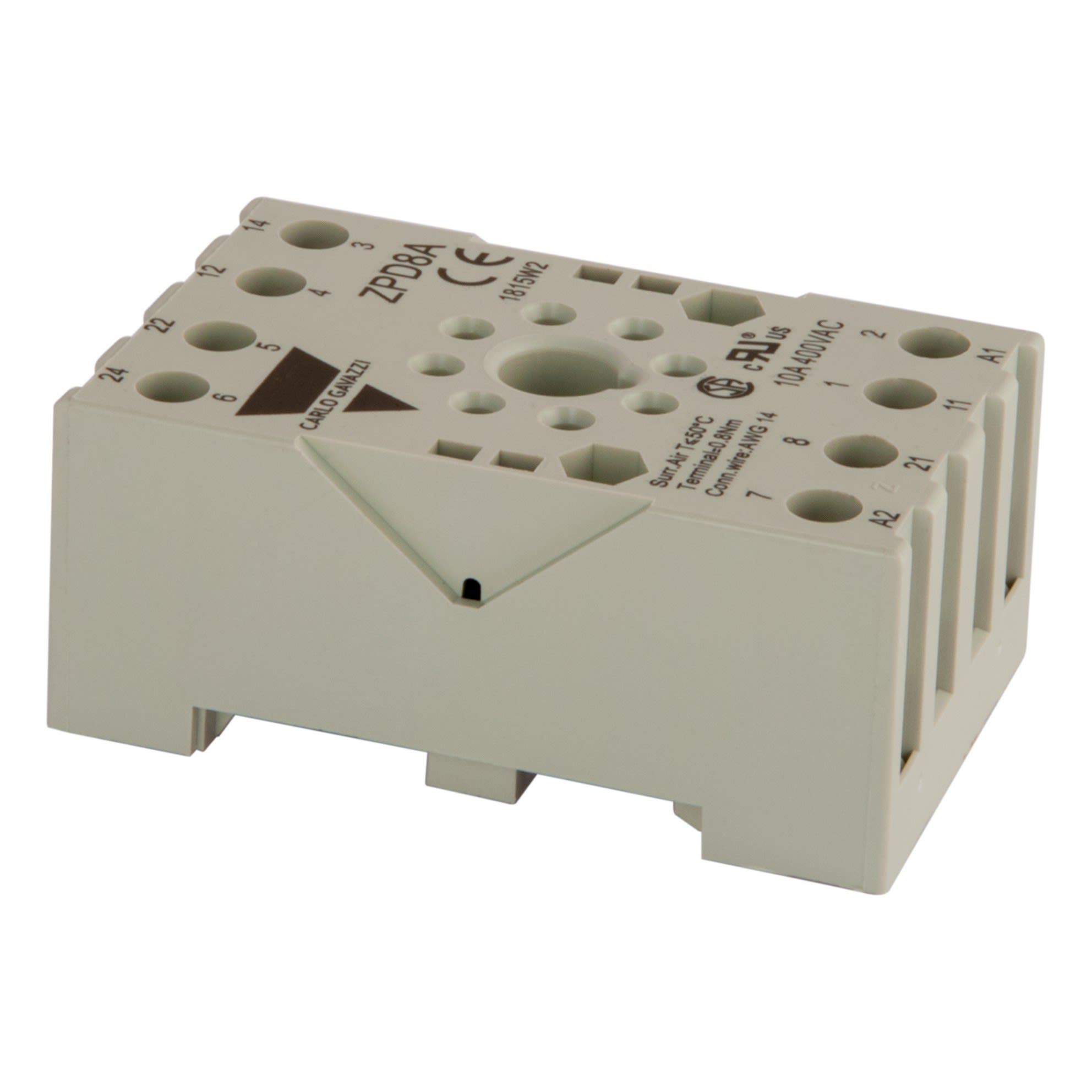 Carlo Gavazzi - Support pour relais électromécanique industriel RCP, 2RT 10A