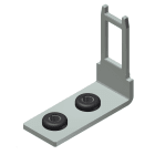 Carlo Gavazzi - Actionneur à clé de sécurité coudé , 20mm pour fin de course sécurité