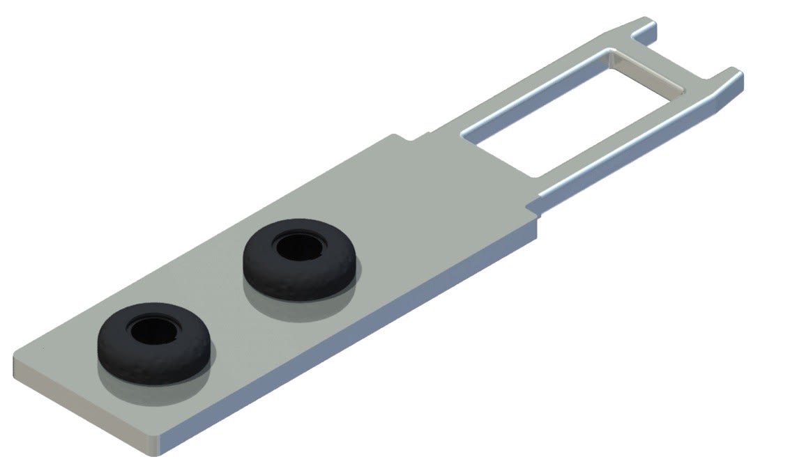 Carlo Gavazzi - Actionneur à clé de sécurité plat, 20mm pour fin de course sécurité