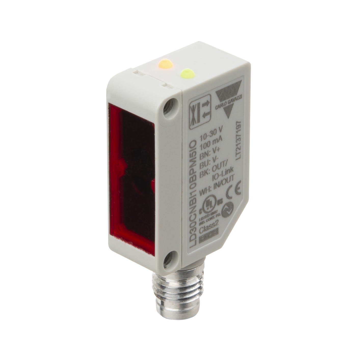 Carlo Gavazzi - Cellule laser directe objet sup. ar. plan 1m IO-LINK NO-NF plastique, connecteur